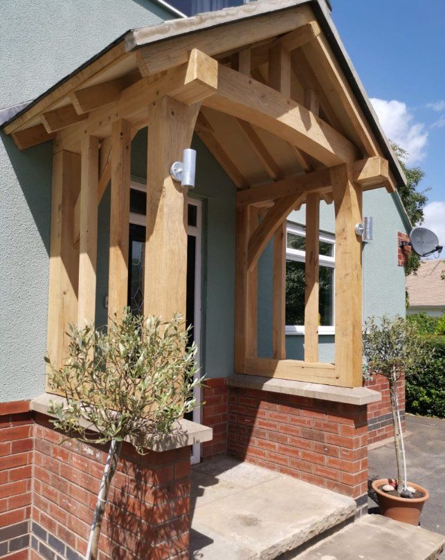 Bespoke oak porch