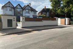 Large Extension with New Exterior Wall and Gate