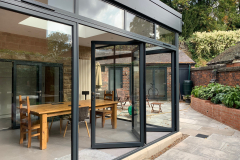 Single Story Glass Panel Extension