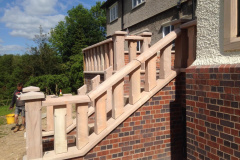 Stone Step Railings