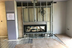 Modern Fireplace Installation